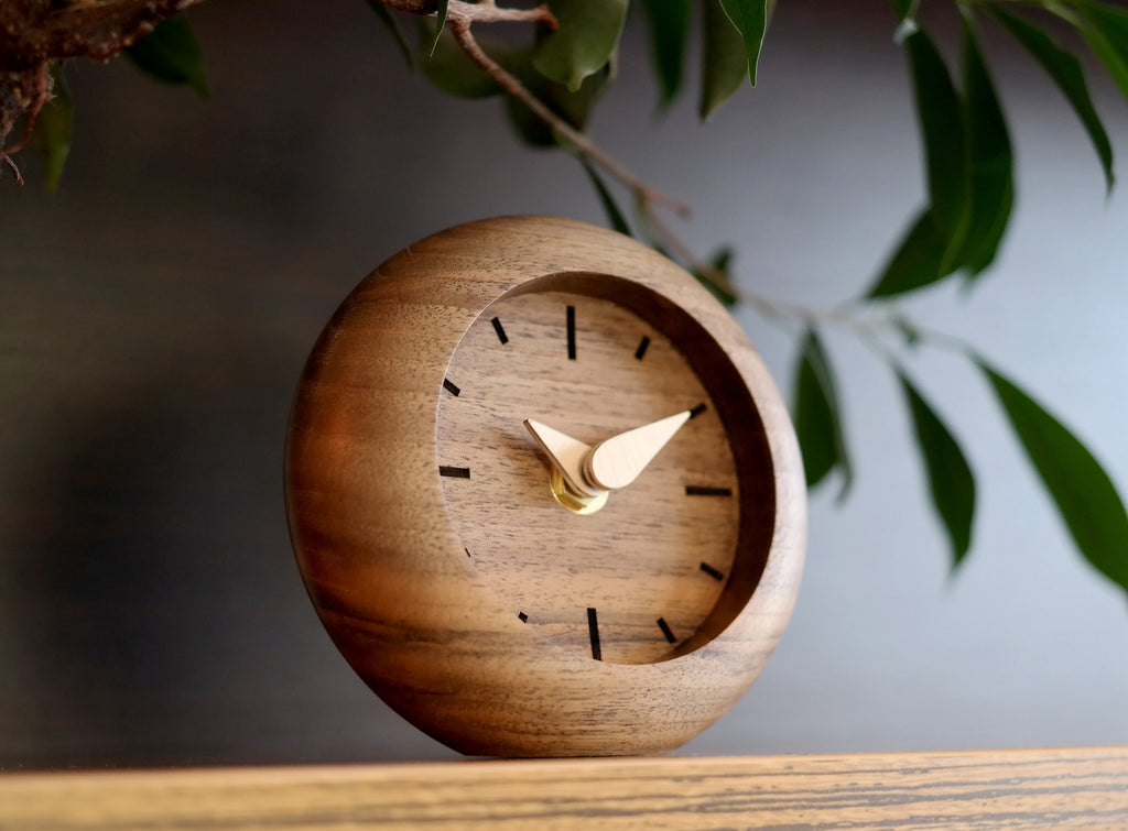 Rustic wooden clock