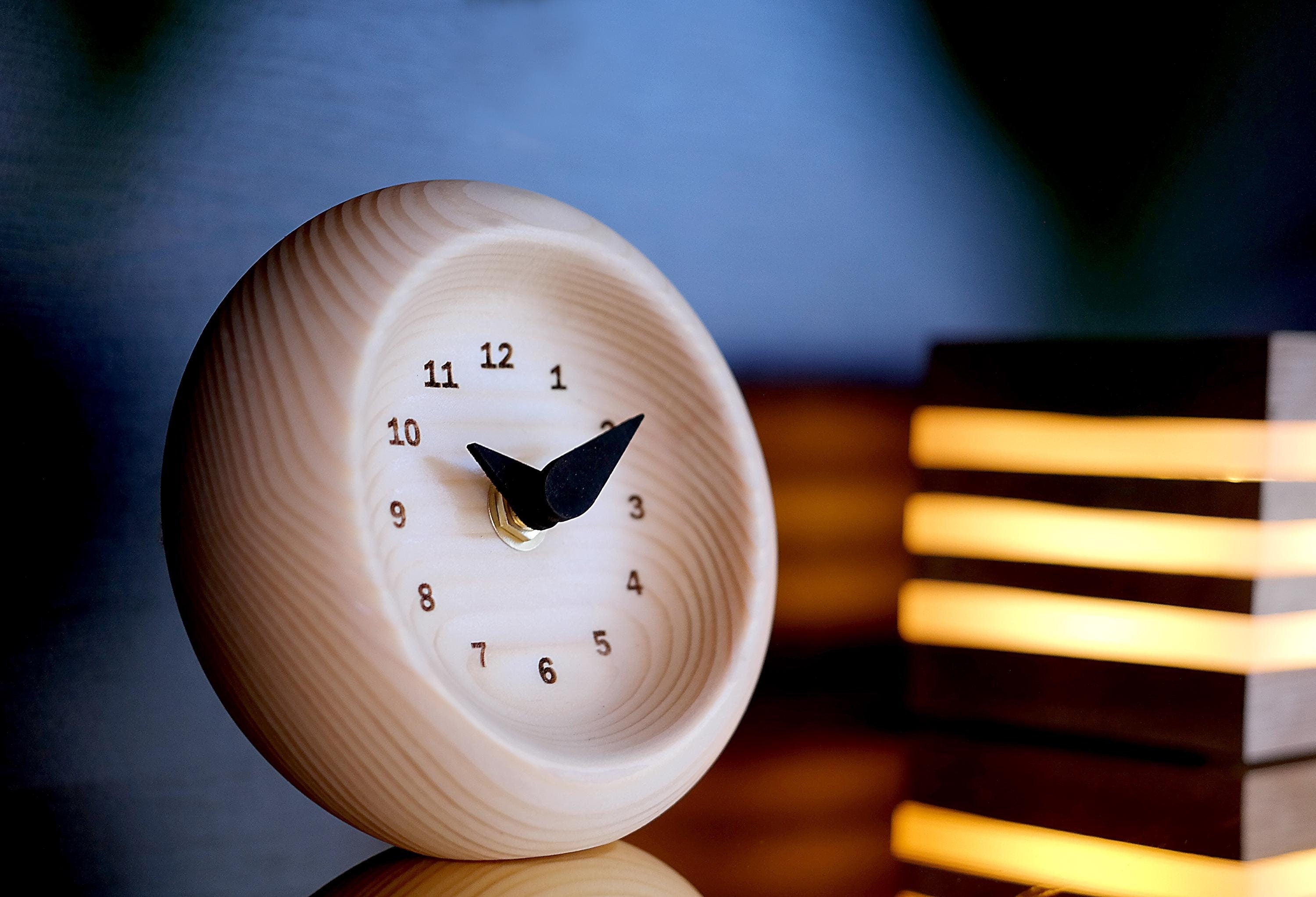 Natural Wood Clock