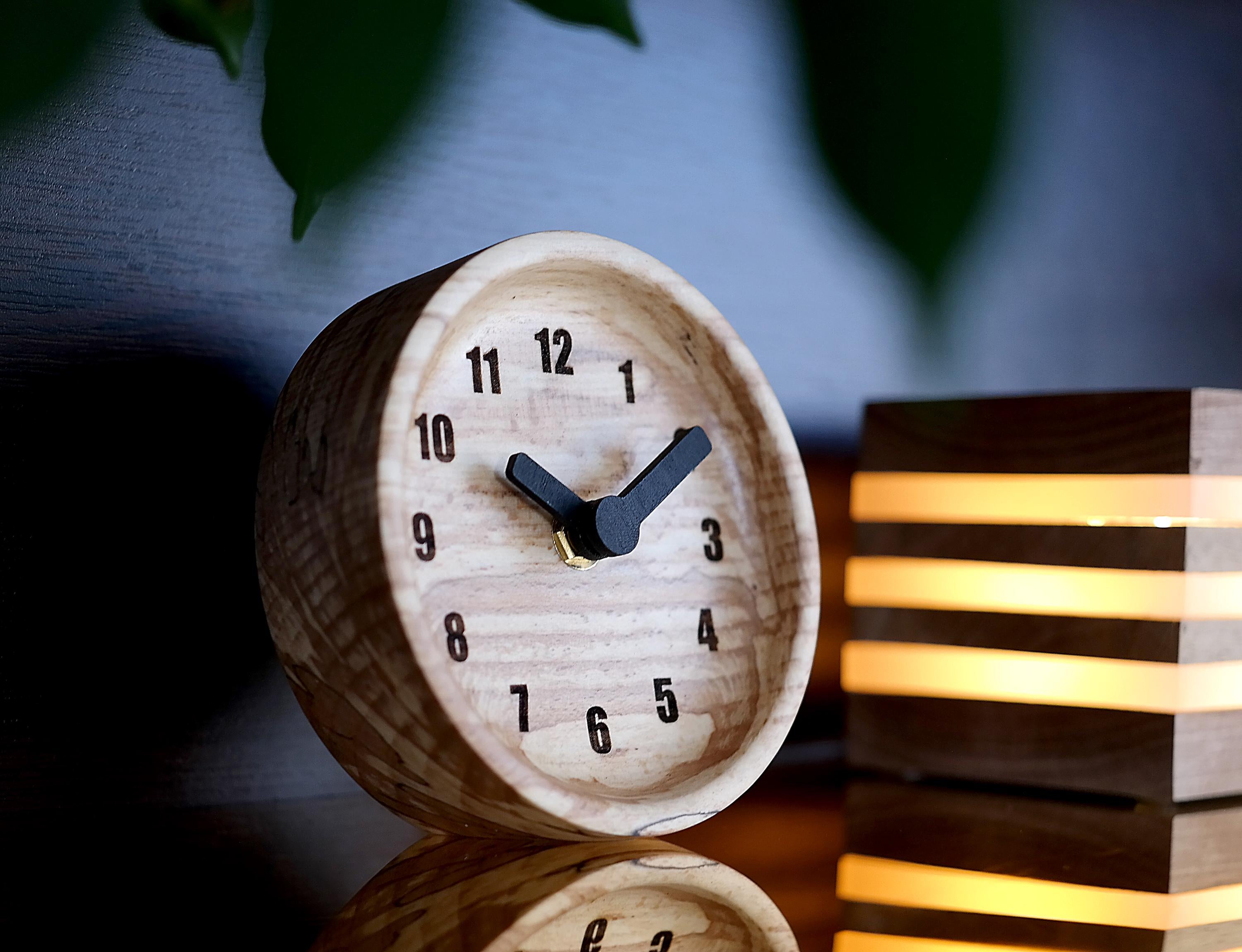 Handcrafted Wooden Clock - Unique Minimalist Design, Gothic Engineering Decor