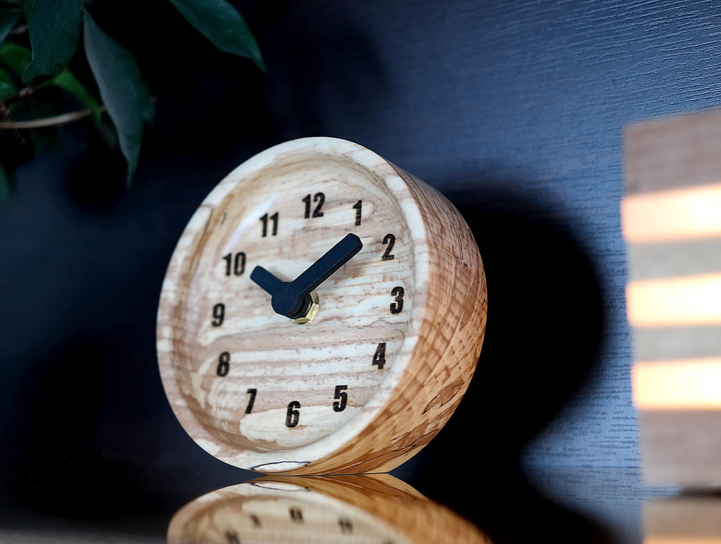 Handcrafted Wooden Clock - Unique Minimalist Design, Gothic Engineering Decor