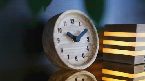 Handcrafted Wooden Clock - Unique Minimalist Design, Gothic Engineering Decor